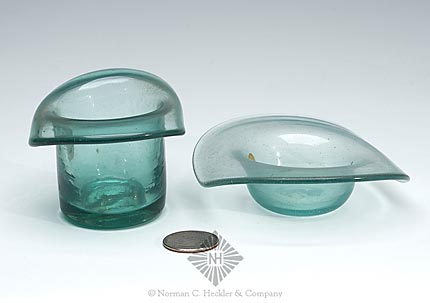 Two Blown Glass Hat Whimsies, Similar to LeeII plate 120