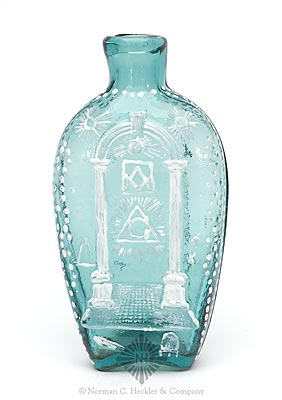 Masonic - Masonic Historical Flask, GIV-28