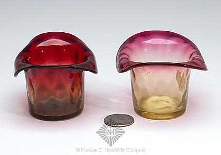 Two Pattern Molded Glass Hat Whimsies, LeeII plate 174