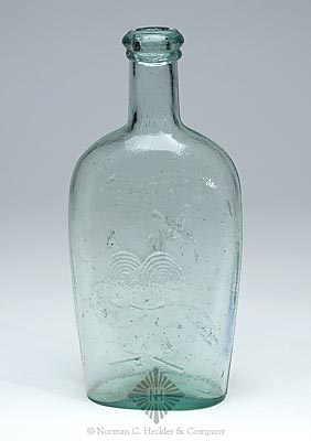 "Isabella / Glass Works" And Anchor - Sheaf Of Grain Pictorial Flask, GXIII-56