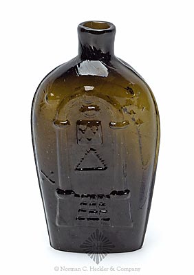 Masonic - Eagle Historical Flask, GIV-19