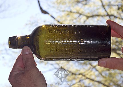 "Hohenthal / Brothers & Co / Indelible / Writing Ink / NY" Master Ink Bottle, C #766