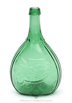 Eagle - Reverse Plain Historical Calabash Flask, GII-143