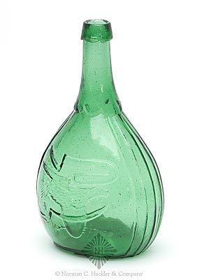 Eagle - Reverse Plain Historical Calabash Flask, GII-143