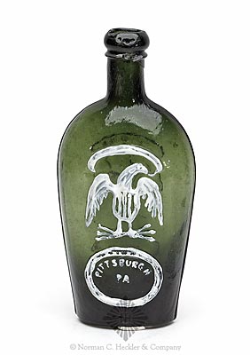 Eagle And "Pittsburgh / PA" - Eagle Historical Flask, GII-109
