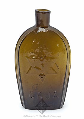 Seeing Eye Masonic Historical Flask, GIV-43