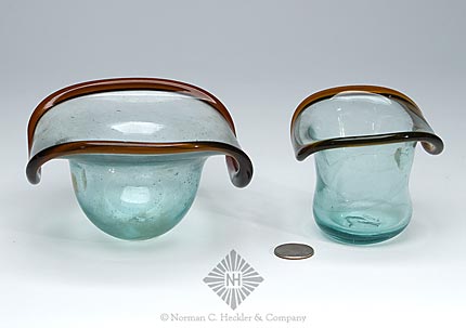 Two Freeblown Hat Whimsies, Exact items pictured LeeII plate 126