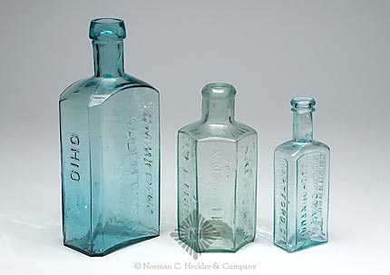 Lot Of Three Pontiled Medicine Bottles, AAM pgs. 62, 450, and 568