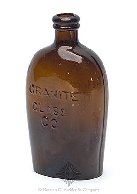 "Granite / Glass / Co" - "Stoddard NH" Lettered Flask, GXV-7