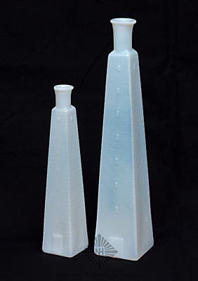 Two Figural Cologne Bottles, Similar to MW plate 114, #3