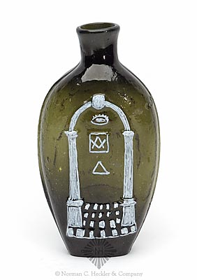 Masonic - Eagle Historical Flask, GIV-24