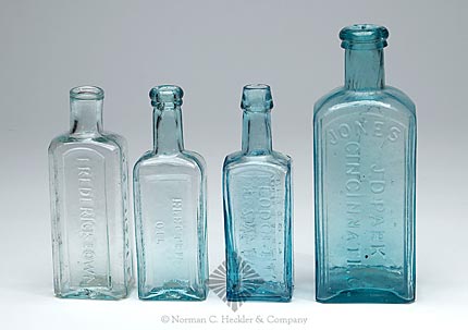 Lot Of Four Medicine Bottles, AAM pgs. 56, 45, 531, and 274
