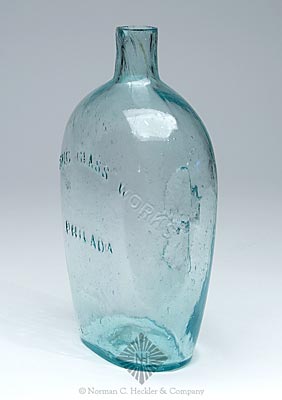 Sheaf Of Grain - "Mechanic Glass Works / Philada" Pictorial Flask, GXIII-34