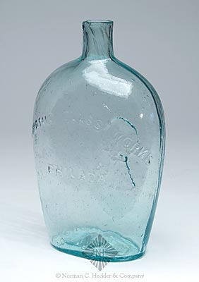 Sheaf Of Grain - "Mechanic Glass Works / Philada" Pictorial Flask, GXIII-34