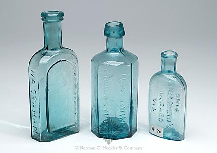 Lot Of Three Medicine Bottles, AAM pg. 491 and 215