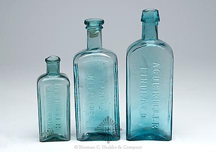Lot Of Three Medicine Bottles, AAM pg. 326 and 327