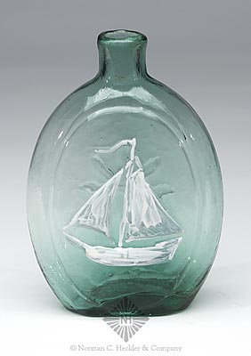 Sailboat - Star Pictorial Flask, GX-9