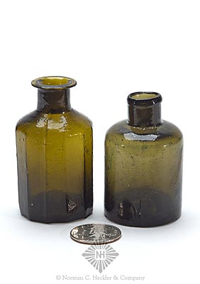 Two Utility Bottles, Sided bottle similar in construction to L/P plate 12, 2nd row, #1