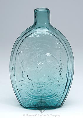 Masonic - "Zanesville / Ohio / J. Shepard & Co." And Eagle Historical Flask, GIV-32