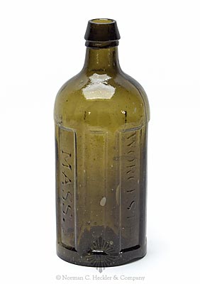 "Phelps's / Arcanum / Worcester / Mass." Medicine Bottle, AAM pg. 409