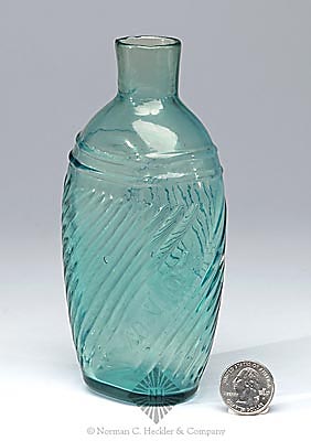 "MR & HW / Lundblad" - "Quincy" Soda Water Bottle Mold Whimsey Flask