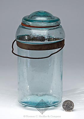 "Belle" - "Pat. Dec. 14th 1869" Fruit Jar, L #438