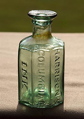 "Harrison's / Columbian / Ink" - "Patent" Master Ink Bottle, C #536
