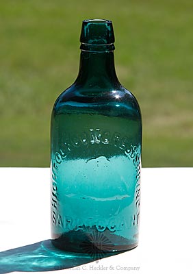 "Highrock Congress Spring / C & W / Saratoga. N.Y." Mineral Water Bottle, T #S-37B