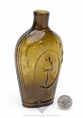 "Lafayette" And Bust - Liberty Cap Portrait Flask, GI-86