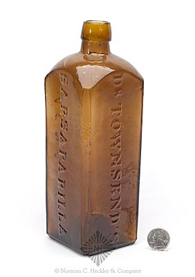 "Dr Townsend's / Sarsaparilla / Albany / N.Y." Medicine Bottle, Similar to D #206