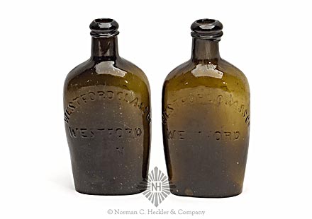 Two Sheaf Of Wheat - "Westford Glass Co" Pictorial Flasks, GXIII-37
