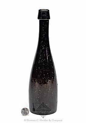 Black Glass Champagne Bottle