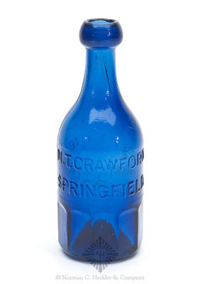 "M.T. Crawford / Springfield" - "Union Glass Works Phila. / Superior / Mineral Water" Bottle, WB pg. 17