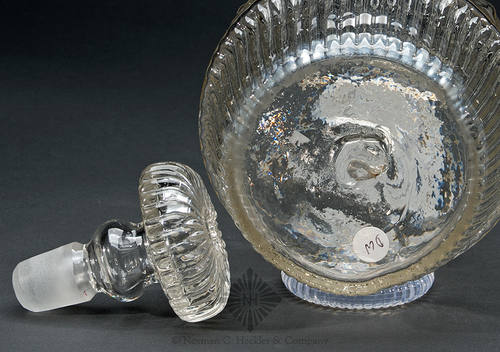 Blown Three Mold Decanter, Unlisted in McKearin's text, Type 18 stopper