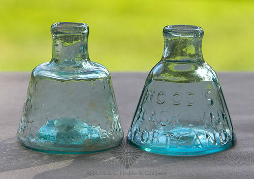 Two Early Ink Bottles, C #10 and C #12