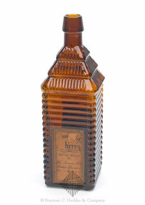 Bitters Type Label Only Figural Bottle, Similar in form to R/H #D-105