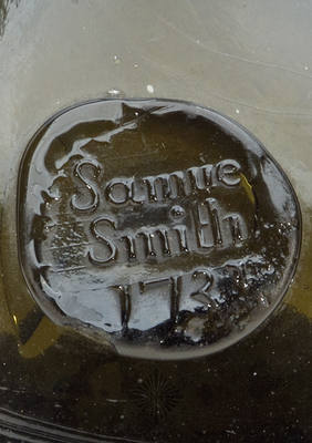 "Samuel / Smith / 1731" Sealed Black Glass Wine Bottle, Form similar to AG plate 20, seal similar to ASB pg. 695