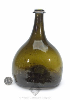 Black Glass Wine Bottle, Similar in form to AG plate 31, #1