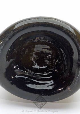 Black Glass Wine Bottle, Similar in form to AG plate 31, #1