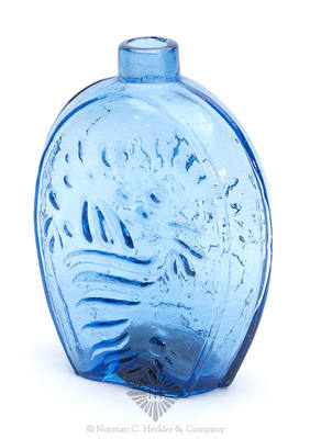 Cornucopia - Urn And "Lancaster. Glass Works N.Y" Pictorial Flask, GIII-16