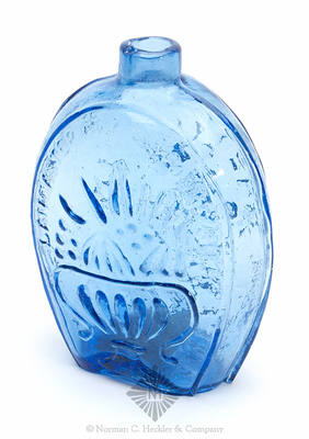 Cornucopia - Urn And "Lancaster. Glass Works N.Y" Pictorial Flask, GIII-16