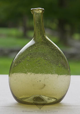 Freeblown Chestnut Bottle, Similar in form and construction to KW fig. 47, #4