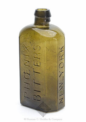 "John / Moffat / Price $2,00 / Phoenix / Bitters / New-York" Bottle, R/H #M-108