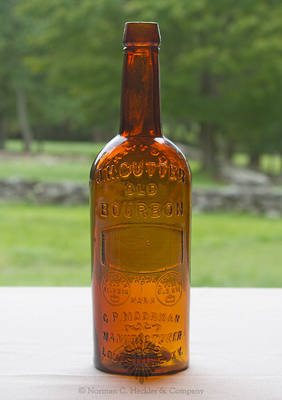 "J.H. Cutter / Old / Bourbon / (Barrel) / Trade / Mark / C.P. Moorman / Manufacturer / Louisville. K.Y." - "Cutter / Whisky" Bottle, JT #37