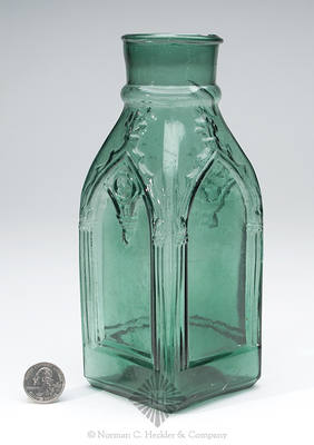 Cathedral Pickle Jar, Similar in form and construction to Z pg. 456, top left