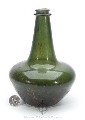 Early Freeblown Wine Bottle, Similar in form and construction to AG plate 6, #3