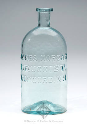 "James Morgan / Druggist, / Concord, N.H" Medicine Bottle