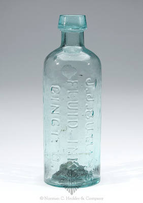 "J.J. Butler's / Fluid Inks / Cinct. O." Master Ink Bottle, Unlisted in Covill's text