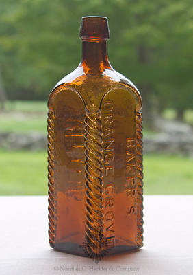 "Baker's / Orange Grove / Bitters" Bottle, R/H #B-9