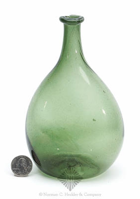 Freeblown Chestnut Bottle, Similar in form and construction to KW pg. 47